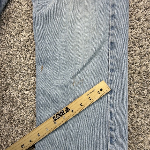 Vintage Levis 505 Jeans Mens 34x30 (Fits 32x28.5) Blue Regular Fit Denim Y2K - Picture 3 of 16